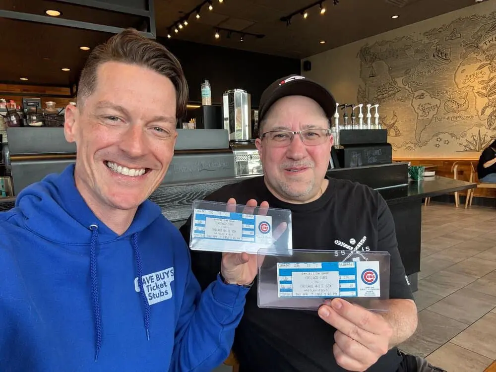 Dave and Bob Meeting up at a Starbucks for a ticket exchange