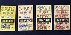 Dave Buys Baseball Ticket Stubs