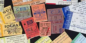 Dave Buys Concerts Ticket Stubs