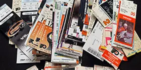 Dave Buys Hockey Ticket Stubs