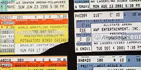 Dave Buys Wrestling Ticket Stubs