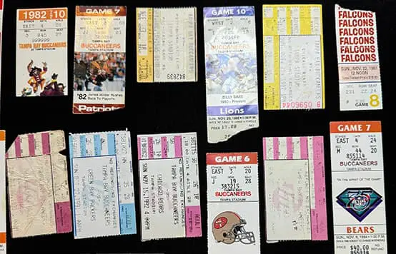 Old Tickets Stubs Samples